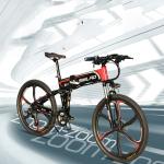 SMLRO Folding 26 Electric Bike With 13AH Lithium Battery 1.95 Width