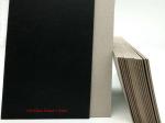 SGS / RoHS C1S Black Paper Laminated Paperboard Grey Back 1.9mm Solid Grade A