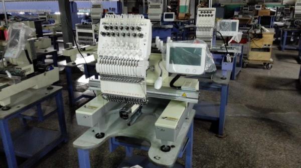 Quality 110V Single Head Embroidery Machine With High Speed Like Tajima Type For 3D Cap And T - Shirt for sale