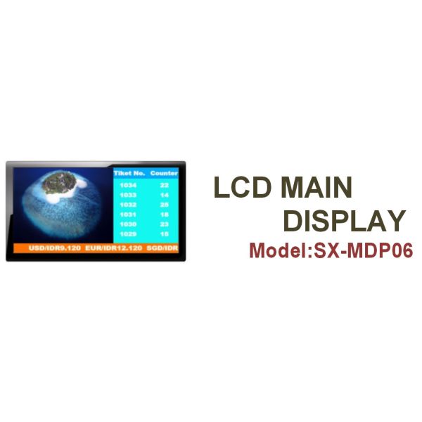 Queue Management System Token Number lcd main display 
