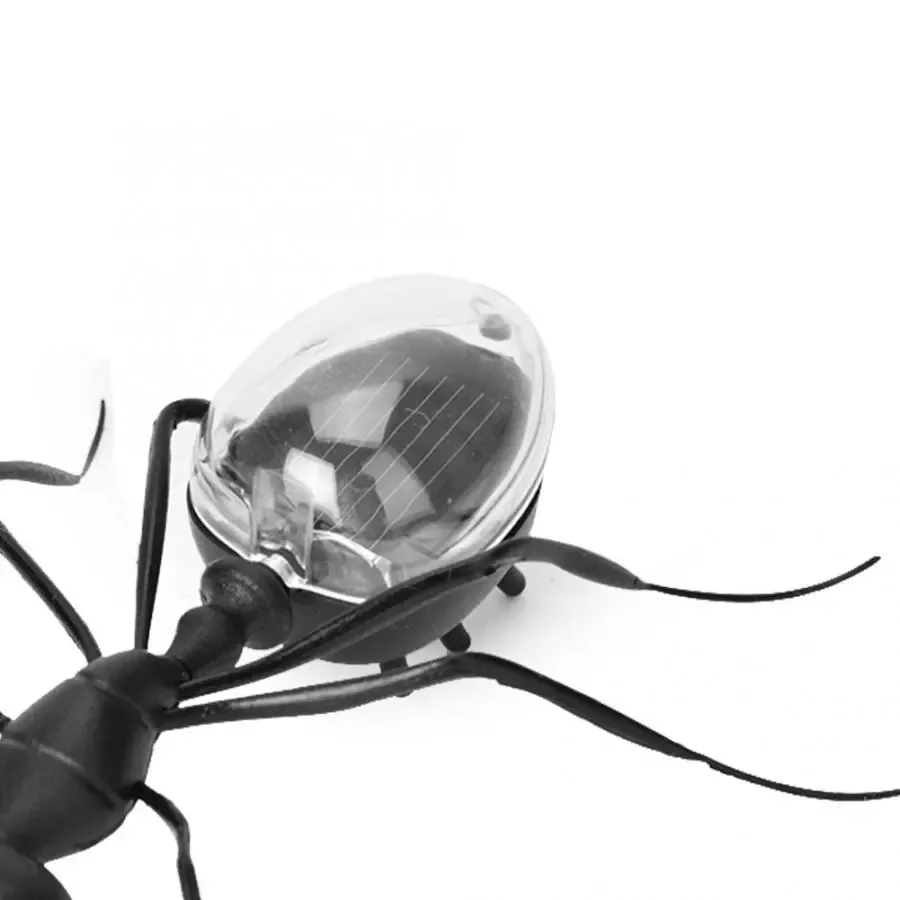 Black Solar Powered Ant Simulation Early Education Solar Insect Toy