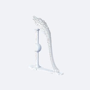 Wholesale 28mm Resin Ball Luxury Curtain Rod Finials Customized Curtain Rod Set Double Bracket from china suppliers