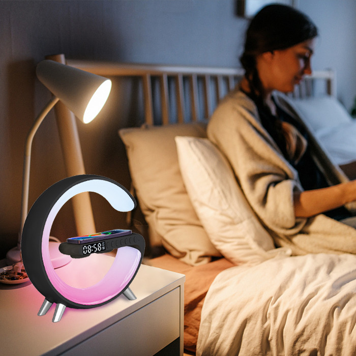 Large And Small Sizes G Speaker Lamp with Bluetooth and Voice Control