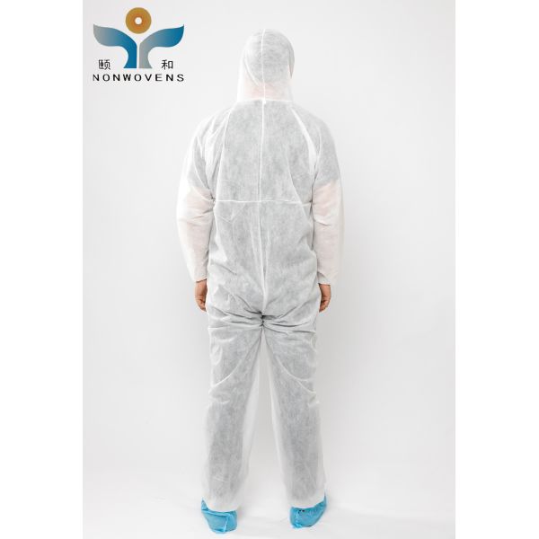 Non Woven Fabric Disposable Protective Wear Coverall 50gsm PP SMS Medical Use