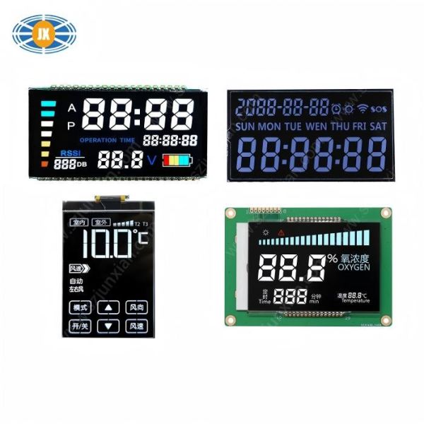 High Backlight Brightness Segment LCD Display Mutiple Segmented Screen With Negative Mode