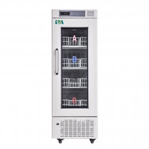 China Auto Frost Glass Door 4 Degree 208L Portable Biomedical Blood Bank Refrigerators Fridge on sale