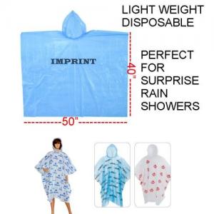 Wholesale Hooded disposable rain poncho from china suppliers