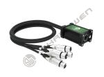 4-Channel 3-Pin XLR Audio Snake Cable Stage Recording Studio Female Male Network