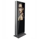 Indoor Lcd Advertising Digital Signage Kiosk 43 Inch Ultra Slim Double Sided