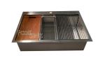 33 Inch Topmount Kitchen Workstation Sink Stainless Steel All In One