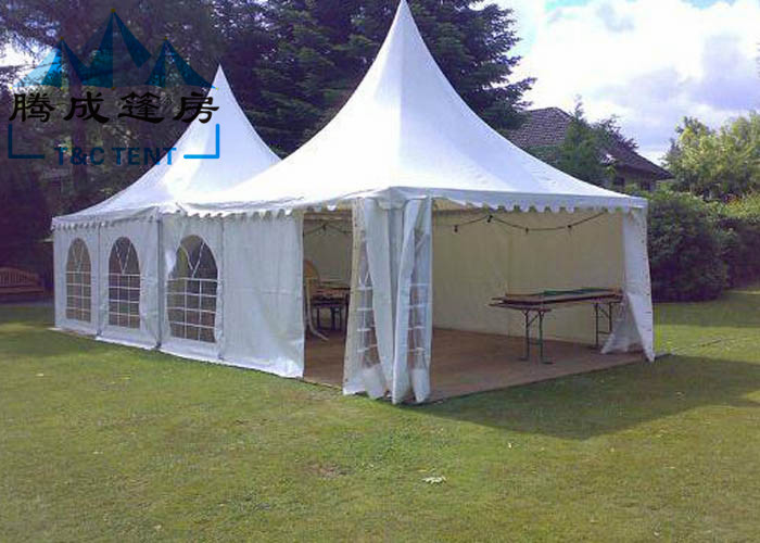 White Color Pagoda Canopy Tent With Flooring System All Ground Situations
