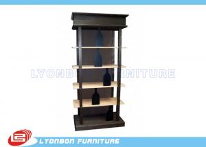Wholesale Fashionable Black Solid Wooden Display Racks SGS For Wine Presenting from china suppliers