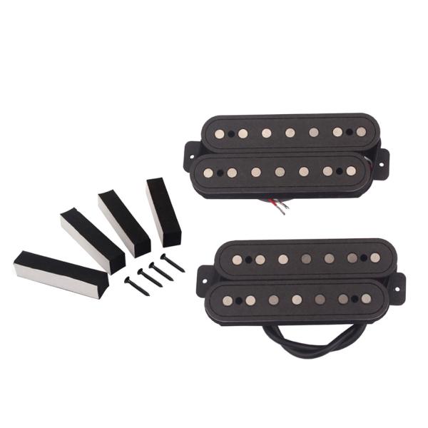 Alnico V 7 Strings Humbucker pickups Double Coil Pickup set carbon steel Black
