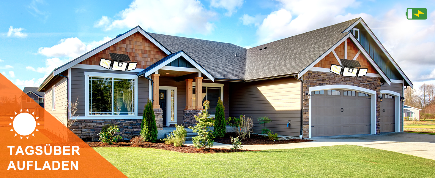 Auto-Sensing Solar Wall Light: 700 Lumen Brightness, 10m Range for Security