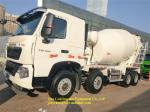 12m3 Concrete Self Loading Mixer Truck 371hp Sinotruk Howo 8x4 Euro II