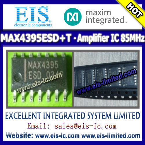 MAX4395ESD+T - MAXIM - IC OP AMP 85MHZ R-R 14-SOIC - sales009@eis-limited.com