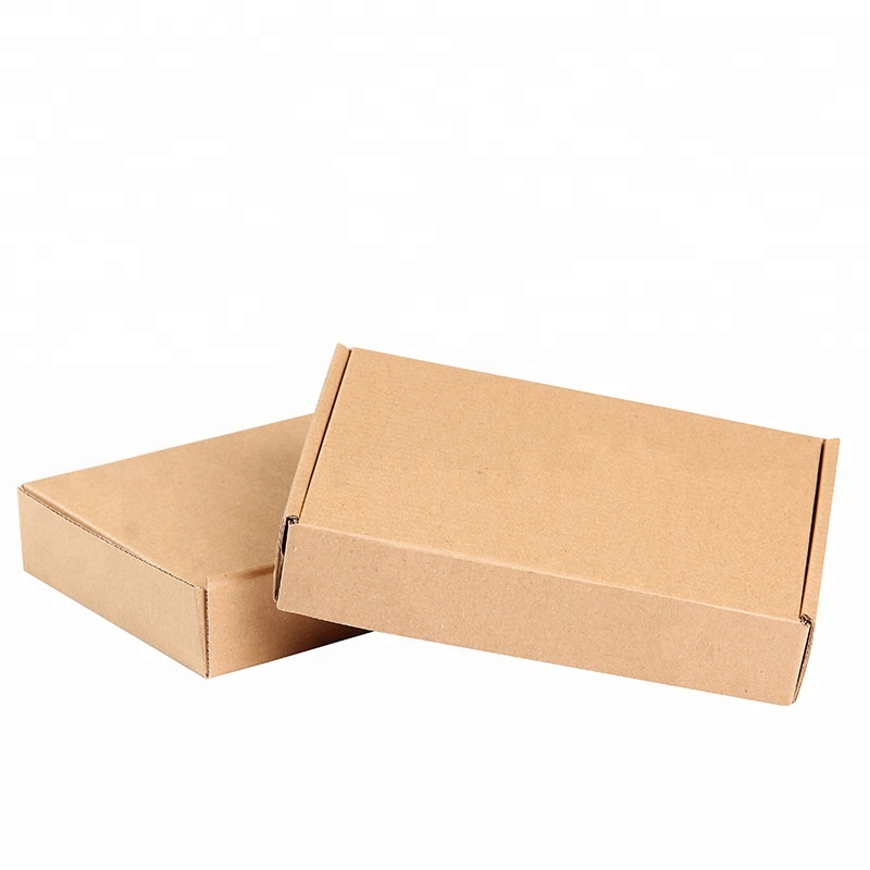 Recyclable Material Kraft Mailer Boxes , Logo Printed Corrugated Box