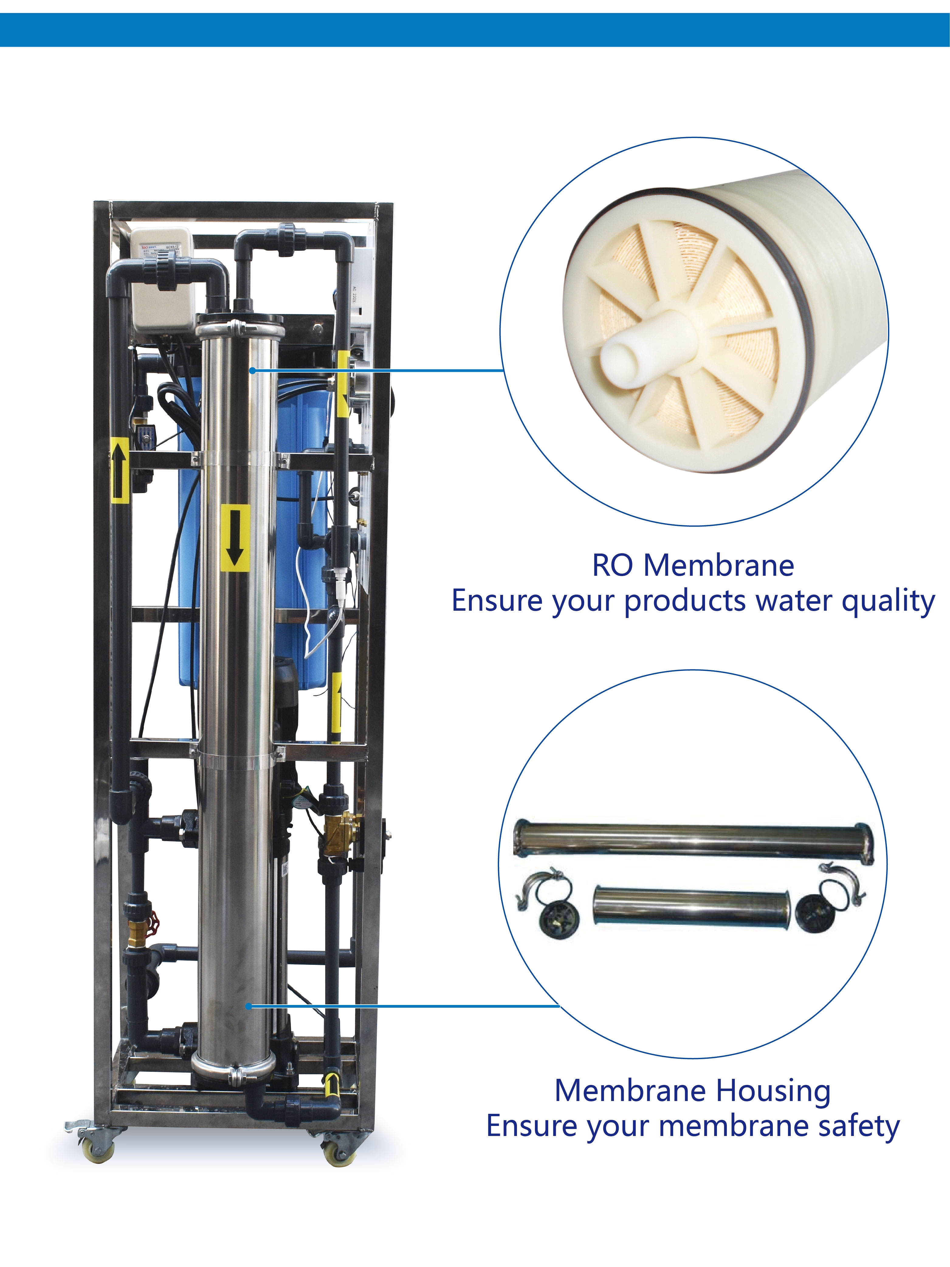 Customizable Large-capacity 200L~10000L Reverse Osmosis Industrial Pure Water Treatment