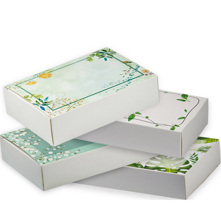 Custom logo Folding Recycled Paper Gift Boxes Printing pattern Cardboard box