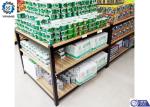 3-6 Layers Gondola Metal Retail Shelving Display Racks ISO9001