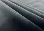 Soft 100 Percent Polyester Micro Velvet Fabric 240GSM for Home Textile Grey