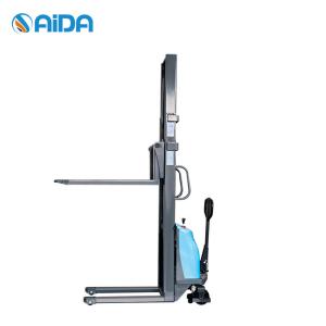 Wholesale Hand Operated Semi Electric Pallet Stacker Forklift 1500kg Labor Saving from china suppliers