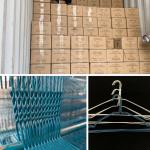 Modern 14.5 Gauge Clothes Wire Hanger For Heavy Clothing 500pcs Per Box