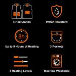 Premium Women Men Winter Heated Waistcoat USB Quilted Sleeve Jacket Padded Gilet