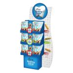 350g CCNB Custom Floor Corrugated Cardboard Display Stands B Flute