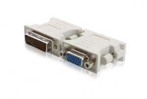 Wholesale White DVI (24+5) Male to VGA Female Adapter for monitor or projectors from china suppliers