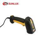 Black Long Range Industrial Laser Barcode Scanner For Warehouse Logistics