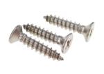AISI 316 Stainless Steel Self Tapping Screw Cross Recessed Flat Head Fastener