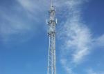 CO2 Shielded Arc Welding Hot-dip Galvanizing Tubular Steel Tower , Steel Lattice