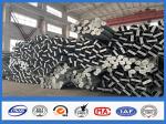 69KV Voltage Height 35FT 10670MM Octagonal Galvanized Distribution Steel Pole
