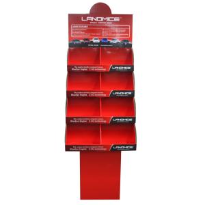 Wholesale Red Recyclable Cardboard Floor Displays Pantone Printing Flat Packing from china suppliers