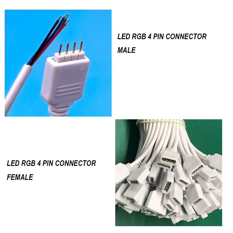 5050 LED Light Strip RGB 4 PIN Connector Cable