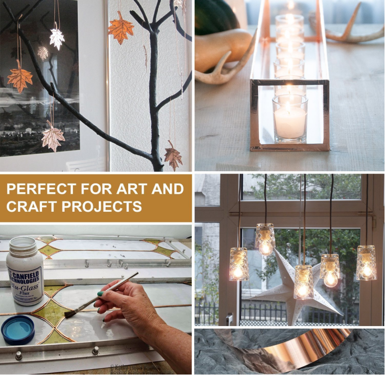 Adhesive Insulated Stained Glass Cicada Pure Copper Foil Tape 100vdc