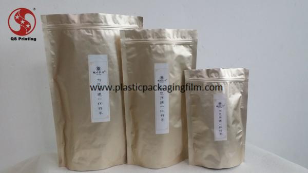 Heat Sealable Printed Stand Up Pouches for Food / Tea bags packaging Different