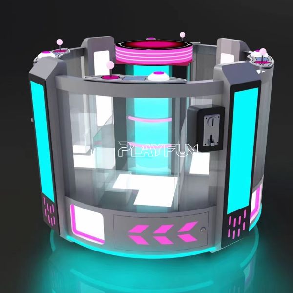 New Design Coin Operated 4 Players Standing Doll Claw Machines Children Toy Soft Toys Key Ring Crane Claw Machine