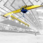 10 Ton Span 10.5m European Electric Single Girder Overhead Crane A5 Working