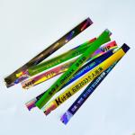 Adjustable Plastic Glitter Laser Wristband for Event Concert Music Festival