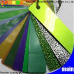 High Gloss Epoxy Powder Coating , Black Satin Powder Coat On Metal Surface