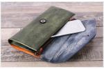 New England retro leather ladies clutch evening bag temperament rivet bag hand