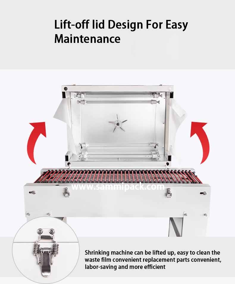 Heat Shrink Wrapping Packaging Machine for PVC POF PP Transparent Plastic Film