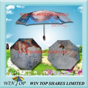 Wholesale 21&quot; Impressionism Digital Print Auto Folding Umbrella from china suppliers