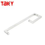 Polished Entrance Black Door Handle Pull for Building Bathroom Glass Door