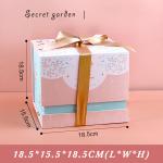 Pink gift box fairy design white cardboard birthday exquisite gift box packaging