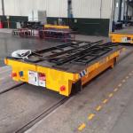 Heavy Load Rail Transfer Trolley With Steel Plate Battery Power Railroad
