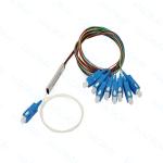 FTTH Mini Steel Tube Fiber Optic Splitter 1x16 PLC Splitter With SC UPC