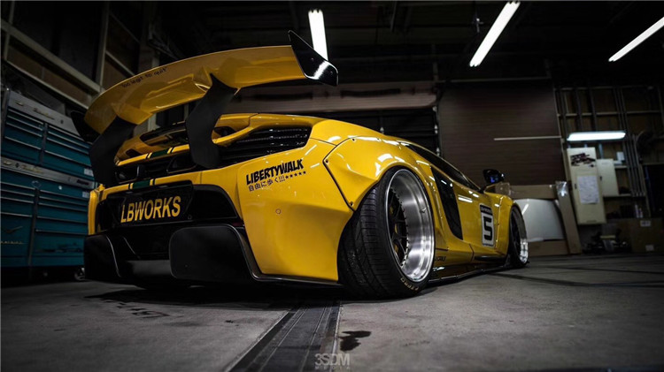 For McLaren 650S 625c Wide-body Kit 650S 625c Upgrades the LB-style Front and Rear Bumper Spoiler Widebody Kit